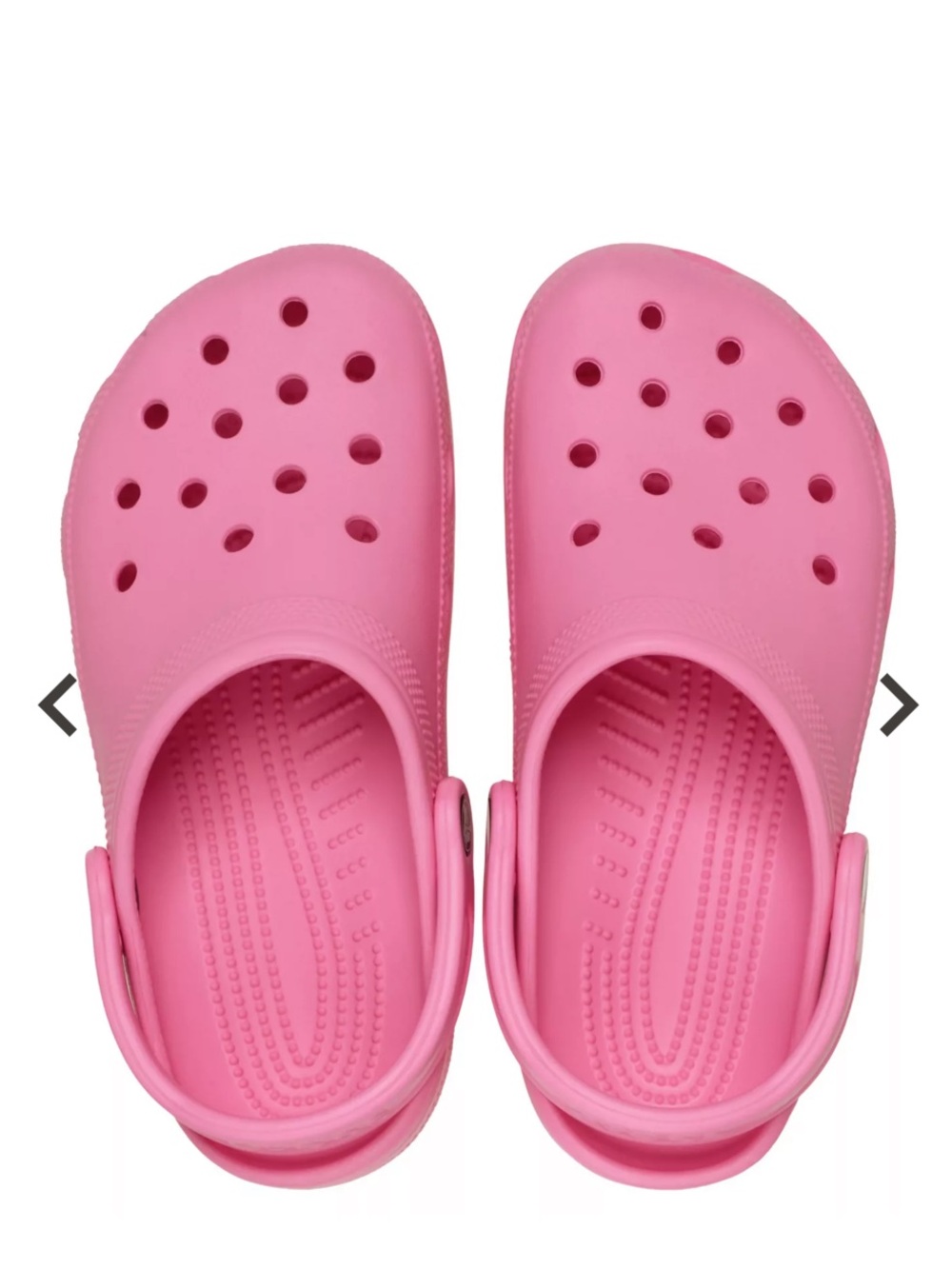 CROCS - Kids Pink Classic Croc Clogs - Slip-On Shoes w/ Heal Strap Girl Size 12